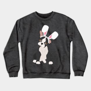 bunny Boston terrier Crewneck Sweatshirt